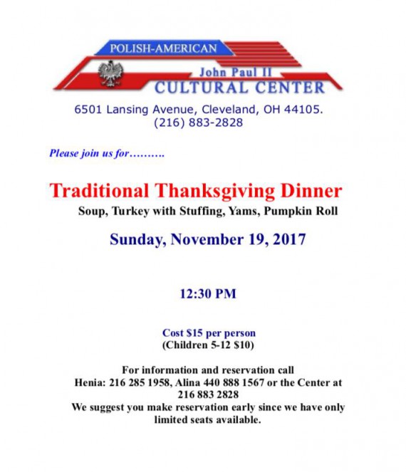 Thanksgiving dinner 2017